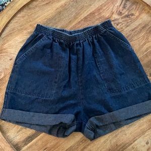 Juniors Cuffed Denim Shorts